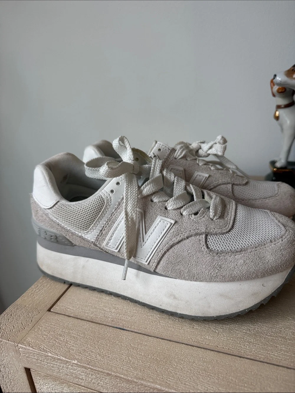 New Balance Women's Platform Sneaker 574 +